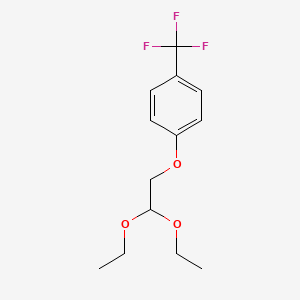 molecular formula C13H17F3O3 B2894562 1-(2,2-Diethoxyethoxy)-4-(trifluoromethyl)benzene CAS No. 741290-08-4