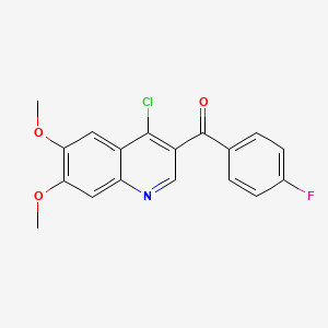 (4-Chloro-6,7-dimethoxyquinolin-3-yl)(4-fluorophenyl)methanone