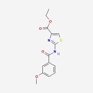molecular formula C14H14N2O4S B2894630 Ethyl 2-(3-methoxybenzamido)thiazole-4-carboxylate CAS No. 324538-46-7