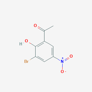 molecular formula C8H6BrNO4 B2894648 1-(3-Bromo-2-hydroxy-5-nitrophenyl)ethanone CAS No. 90004-97-0