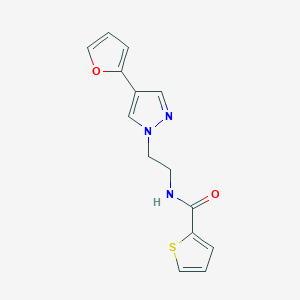 N-(2-(4-(furan-2-yl)-1H-pyrazol-1-yl)ethyl)thiophene-2-carboxamide