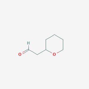 molecular formula C7H12O2 B2894727 2-(oxan-2-yl)acetaldehyde CAS No. 86266-57-1