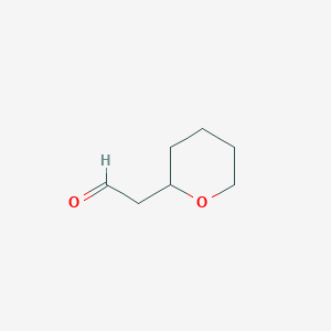 B2894727 (Tetrahydro-pyran-2-yl)-acetaldehyde CAS No. 86266-57-1