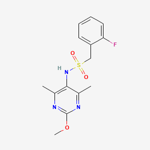 1-(2-fluorophenyl)-N-(2-methoxy-4,6-dimethylpyrimidin-5-yl)methanesulfonamide