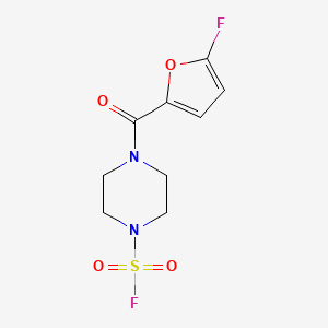 molecular formula C9H10F2N2O4S B2894797 4-(5-Fluorofuran-2-carbonyl)piperazine-1-sulfonyl fluoride CAS No. 2411279-11-1