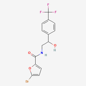 5-bromo-N-(2-hydroxy-2-(4-(trifluoromethyl)phenyl)ethyl)furan-2-carboxamide