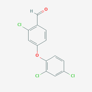 molecular formula C13H7Cl3O2 B2894822 2-Chloro-4-(2,4-dichlorophenoxy)benzaldehyde CAS No. 1284098-16-3