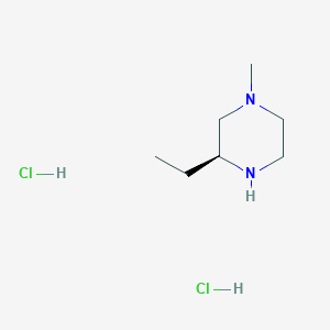 molecular formula C7H18Cl2N2 B2894825 (3S)-3-ethyl-1-methyl-piperazine;dihydrochloride CAS No. 2242488-95-3
