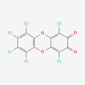 molecular formula C12Cl6O4 B2894837 1,4,6,7,8,9-HEXACHLORODIBENZO[B,E][1,4]DIOXINE-2,3-DIONE CAS No. 65005-72-3