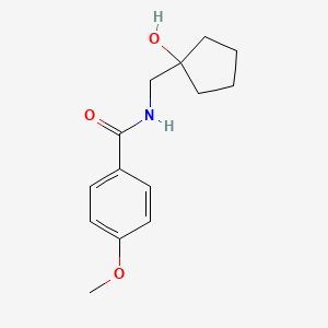 molecular formula C14H19NO3 B2894851 N-[(1-hydroxycyclopentyl)methyl]-4-methoxybenzamide CAS No. 1216845-75-8