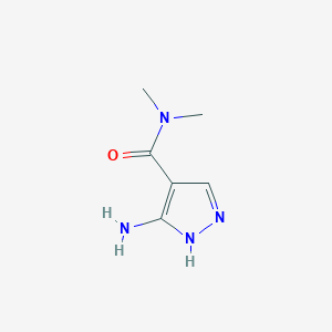 molecular formula C6H10N4O B2894948 5-amino-N,N-dimethyl-1H-pyrazole-4-carboxamide CAS No. 741209-40-5