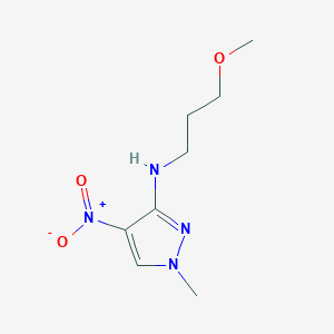 molecular formula C8H14N4O3 B2895008 N-(3-methoxypropyl)-1-methyl-4-nitro-1H-pyrazol-3-amine CAS No. 1429417-44-6