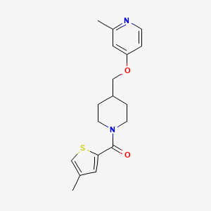 B2895043 [4-[(2-Methylpyridin-4-yl)oxymethyl]piperidin-1-yl]-(4-methylthiophen-2-yl)methanone CAS No. 2379976-06-2