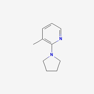 molecular formula C10H14N2 B2895091 3-Methyl-2-(pyrrolidin-1-yl)pyridine CAS No. 325460-81-9