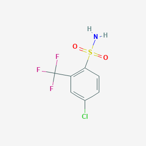 molecular formula C7H5ClF3NO2S B2895100 4-Chloro-2-(trifluoromethyl)benzenesulfonamide CAS No. 113823-98-6