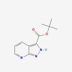 molecular formula C11H13N3O2 B2895126 Tert-butyl 1H-pyrazolo[3,4-B]pyridine-3-carboxylate CAS No. 889451-30-3