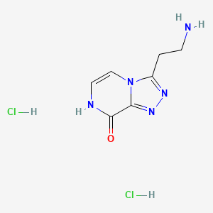 3-(2-aminoethyl)-7H,8H-[1,2,4]triazolo[4,3-a]pyrazin-8-one dihydrochloride