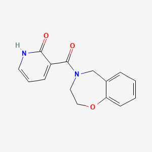 3-(2,3,4,5-tetrahydrobenzo[f][1,4]oxazepine-4-carbonyl)pyridin-2(1H)-one
