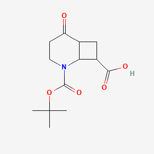 2-[(2-Methylpropan-2-yl)oxycarbonyl]-5-oxo-2-azabicyclo[4.2.0]octane-8-carboxylic acid