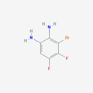 molecular formula C6H5BrF2N2 B2895157 3-Bromo-4,5-difluorobenzene-1,2-diamine CAS No. 153505-35-2