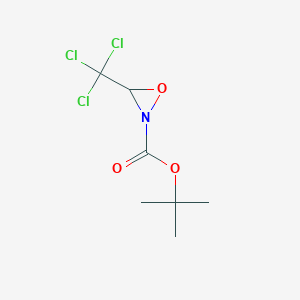 molecular formula C7H10Cl3NO3 B2895174 Tert-butyl 3-(trichloromethyl)oxaziridine-2-carboxylate CAS No. 219547-77-0