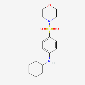 molecular formula C16H24N2O3S B2895181 N-cyclohexyl-4-(morpholine-4-sulfonyl)aniline CAS No. 648408-18-8
