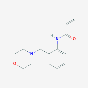 molecular formula C14H18N2O2 B2895183 N-[2-(Morpholin-4-ylmethyl)phenyl]prop-2-enamide CAS No. 2192395-37-0