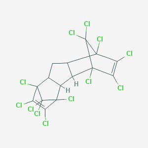 molecular formula C15H6Cl12 B028952 1,2,3,4,5,6,7,8,10,10,11,11-Dodecachloro-4,4a,4b,5,8,8a,9,9a-octahydro-1h-1,4:5,8-dimethanofluorene CAS No. 13560-91-3