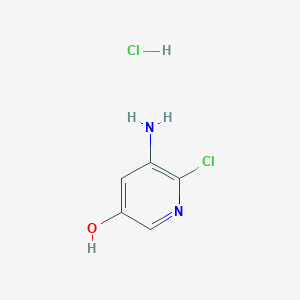 molecular formula C5H6Cl2N2O B2895225 5-Amino-6-chloropyridin-3-ol hydrochloride CAS No. 2377034-20-1