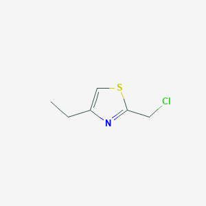 molecular formula C6H8ClNS B2895365 2-(Chloromethyl)-4-ethyl-1,3-thiazole CAS No. 1343666-45-4