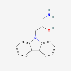 molecular formula C15H16N2O B2895379 1-Amino-3-carbazol-9-yl-propan-2-ol CAS No. 376620-73-4