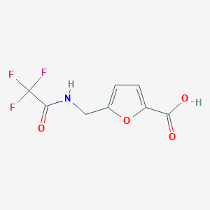 molecular formula C8H6F3NO4 B2895400 5-[(Trifluoroacetamido)methyl]furan-2-carboxylic acid CAS No. 1538710-07-4