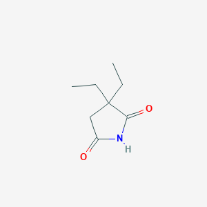 molecular formula C8H13NO2 B2895432 3,3-Diethylpyrrolidine-2,5-dione CAS No. 501357-88-6