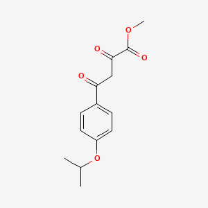 molecular formula C14H16O5 B2895482 Methyl 2,4-dioxo-4-[4-(propan-2-yloxy)phenyl]butanoate CAS No. 889996-10-5