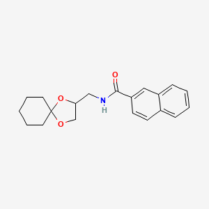 N-(1,4-dioxaspiro[4.5]decan-2-ylmethyl)-2-naphthamide
