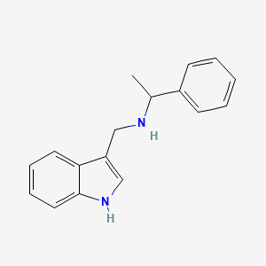 N-(1H-indol-3-ylmethyl)-1-phenylethanamine