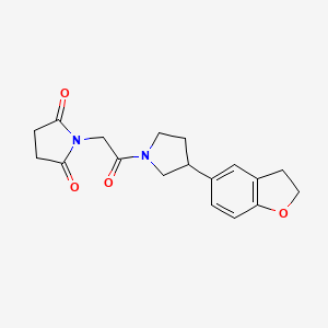 1-{2-[3-(2,3-Dihydro-1-benzofuran-5-yl)pyrrolidin-1-yl]-2-oxoethyl}pyrrolidine-2,5-dione