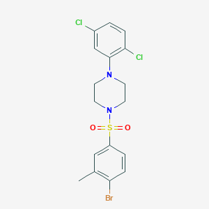 1-(4-Bromo-3-methylbenzenesulfonyl)-4-(2,5-dichlorophenyl)piperazine