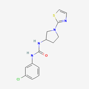 1-(3-Chlorophenyl)-3-(1-(thiazol-2-yl)pyrrolidin-3-yl)urea