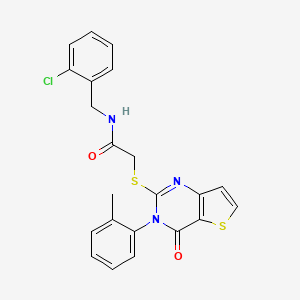 N-(2-chlorobenzyl)-2-{[3-(2-methylphenyl)-4-oxo-3,4-dihydrothieno[3,2-d]pyrimidin-2-yl]sulfanyl}acetamide