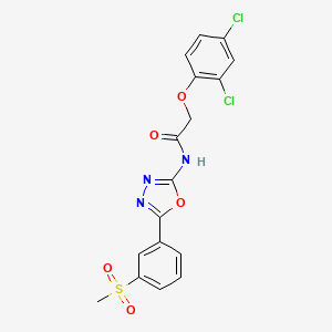 2-(2,4-dichlorophenoxy)-N-(5-(3-(methylsulfonyl)phenyl)-1,3,4-oxadiazol-2-yl)acetamide