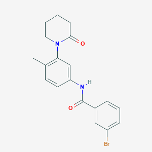 3-bromo-N-(4-methyl-3-(2-oxopiperidin-1-yl)phenyl)benzamide