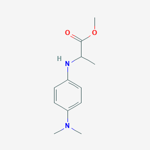 molecular formula C12H18N2O2 B2895591 Methyl 2-{[4-(dimethylamino)phenyl]amino}propanoate CAS No. 1485737-73-2