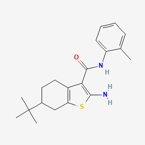 2-amino-6-tert-butyl-N-(2-methylphenyl)-4,5,6,7-tetrahydro-1-benzothiophene-3-carboxamide