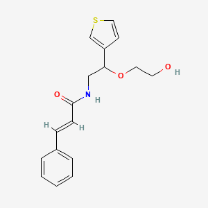 N-(2-(2-hydroxyethoxy)-2-(thiophen-3-yl)ethyl)cinnamamide