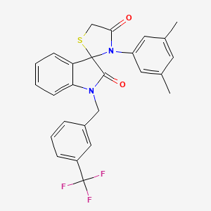 3'-(3,5-Dimethylphenyl)-1-(3-(trifluoromethyl)benzyl)spiro[indoline-3,2'-thiazolidine]-2,4'-dione