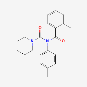 molecular formula C21H24N2O2 B2895653 N-(2-methylbenzoyl)-N-(4-methylphenyl)piperidine-1-carboxamide CAS No. 941958-28-7