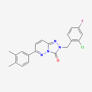 molecular formula C20H16ClFN4O B2895659 2-(2-chloro-4-fluorobenzyl)-6-(3,4-dimethylphenyl)-[1,2,4]triazolo[4,3-b]pyridazin-3(2H)-one CAS No. 1251639-20-9