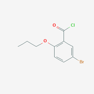 molecular formula C10H10BrClO2 B2895664 5-Bromo-2-propoxybenzoyl chloride CAS No. 343943-46-4