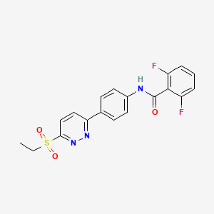 N-(4-(6-(ethylsulfonyl)pyridazin-3-yl)phenyl)-2,6-difluorobenzamide